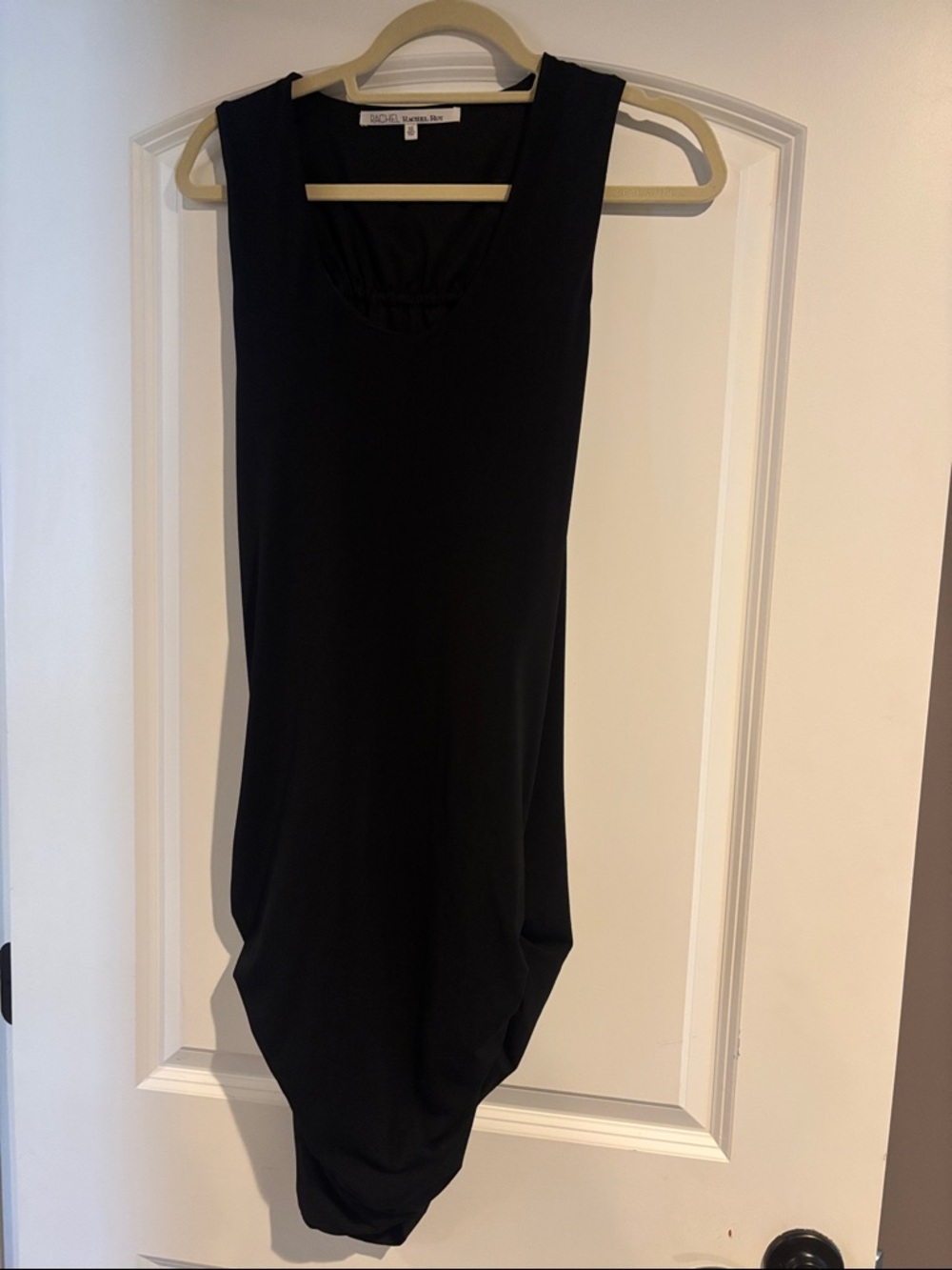 RACHEL Rachel Roy Black Asymmetrical Tank Dress